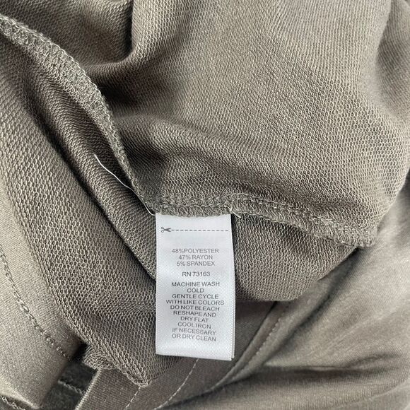 Cable & Gauge Womens Plus 1X Tapared Crop Pants Green Pull On Comfort Stretch - Picture 5 of 12